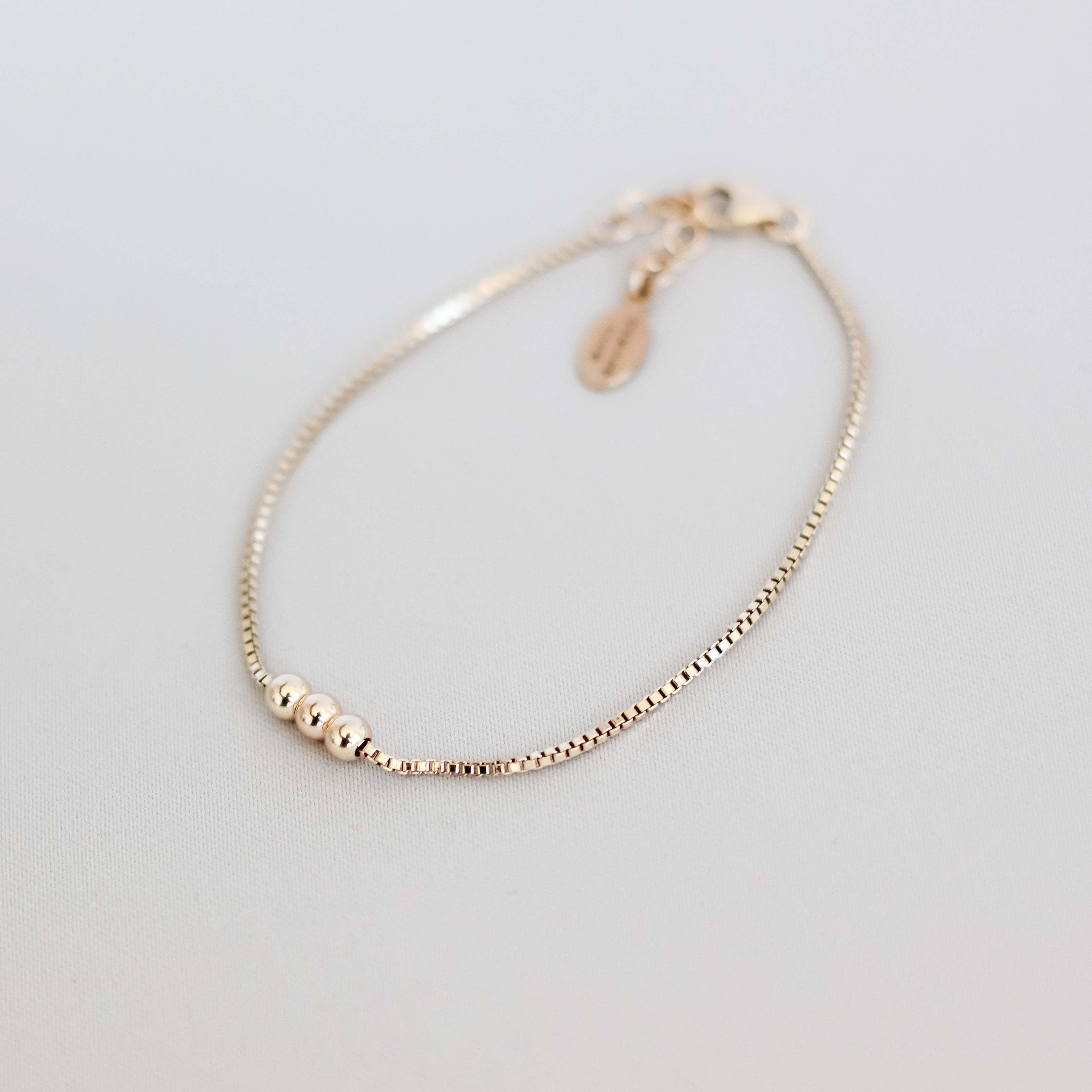 3 Bead Slider Bracelet